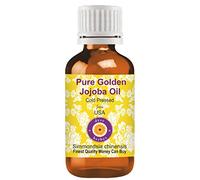Deve Herbes Pure Golden Jojoba Oil (Simmondsia chinensis) Non-Sticky | Non-Greasy | for Skin, Hair, Massage & DIY Use 30ml