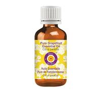 Deve Herbes Pure Grapefruit Essential Oil (Citrus paradisi) Non-Sticky | Non-Greasy | for Aromatherapy, Massage & DIY Use 50ml