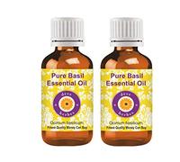 Deve Herbes Pure Holy Basil Essential Oil (Ocimum Sanctum) Steam Distilled (Pack of Two) 10ml X 2 (0.66 oz)