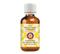 Deve Herbes Pure Kapoor Kachari Essential Oil (Hedychium spicatum) Non-Sticky | Non-Greasy | for Aromatherapy, Massage & DIY Use | Steam Distilled 10ml
