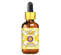 Deve Herbes Pure Kashmir Lavender Essential Oil (Lavandula angustifolia) Non-Sticky | Non-Greasy | Soothing Floral Aroma | for Aromatherapy, Relaxation, Skin & Hair Care 10ml with Glass Dropper
