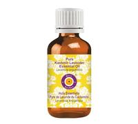 Deve Herbes Pure Kashmir Lavender Essential Oil (Lavandula angustifolia) Non-Sticky | Non-Greasy | Soothing Floral Aroma | for Aromatherapy, Relaxation, Skin & Hair Care 15ml