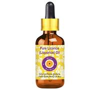 Deve Herbes Pure Liquorice (Licorice) Oil (Glycyrrhiza glabra) with Glass Dropper Infused Non-Sticky Lightweight for Skin Blends Botanical Extract Men & Women Multi 15ml (0.50 oz) with Glass Dropper