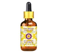 Deve Herbes Pure Manuka Essential Oil (Leptospermum scoparium) Non-Sticky | Non-Greasy | Fresh Herbal Aroma | for Aromatherapy, Relaxation, Massage & Diffuser 5ml with Glass Dropper