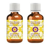 Deve Herbes Pure Manuka Essential Oil (Leptospermum scoparium) Steam Distilled (Pack of Two) 10ml X 2 (0.66 oz)
