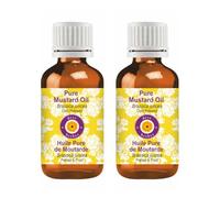 Deve Herbes Pure Mustard oil (Brassica juncea) Cold Pressed (Pack of Two) 10ml X 2 (0.66 oz)