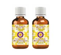 Deve Herbes Pure Organic Marula oil (Sclerocarya birrea) Cold Pressed (Pack of Two) 15ml X 2 (1 oz)
