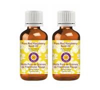 Deve Herbes Pure Red Raspberry Seed oil (Rubus idaeus) Cold Pressed (Pack of Two) 10ml X 2 (0.66 oz)