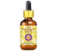 Deve Herbes Pure Red Raspberry Seed Oil (Rubus idaeus) with Glass Dropper Cold Pressed Natural Therapeutic Grade 50ml (1.69 oz)