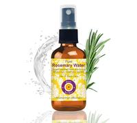Deve Herbes Pure Rosemary Water for Hair Growth (Rosmarinus officinalis) Steam Distilled from Finest Moroccan Rosemary | Natural Hair Growth Extract | Reduces Hair Fall 50ml With Glass Spray Bottle