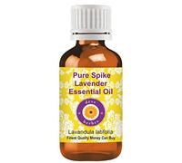 Deve Herbes Pure Spike Lavender Essential Oil (Lavandula latifolia) Non-Sticky | Non-Greasy | Fresh Herbal-Floral Aroma | for Aromatherapy, Massage & DIY Use | Steam Distilled 15ml