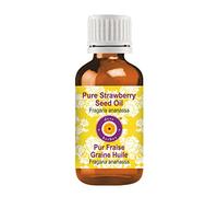 Deve Herbes Pure Strawberry Seed Oil (Fragaria ananassa) Non-Sticky | Non-Greasy | For Skin, Hair, Massage & DIY Use 15ml