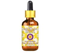 Deve Herbes Pure Sweet Wormwood Essential Oil with Glass Dropper Steam Distilled 100ml (3.38 oz)