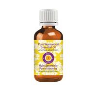 Deve Herbes Pure Wormwood Essential Oil (Artemisia Absinthium) Non-Sticky | Non-Greasy | Fresh Herbal Aroma | for Aromatherapy, Massage & DIY Use | Steam Distilled 50ml