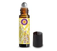 Deve Herbes RESTFUL Sleep - Aromatherapy Essential Oil Blend of Pure Clary Sage, Vetiver, Marjoram, Lavender & Geranium Essential Oils 10ml (0.33oz)