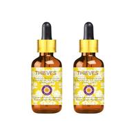 Deve Herbes Thieves Multipurpose Undiluted Essential Oil Blend with Two Glass Droppers (Pack of Two) 15ml X 2 (1 oz)