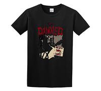 DEVELL Damned T-Shirt Graphic Tee Shirt for Mens BlackXXL