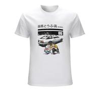 DEVELL Initial D Itsuki Fujiwara Tofu Shop Gt86 Ae86 T-Shirt White L