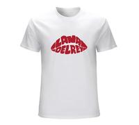 DEVELL Lana Lips T-Shirt~Del Rey Top Tee Shirt Unisex Reprint Men White L