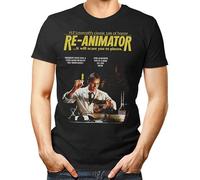 DEVELL Re-Animator T-Shirt Fantasy Horror 1980'S Film Film-H. P. Shirt for Men Shirt BlackXL