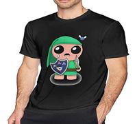 DEVELL The Binding of is-AAC T Shirt Mens Cotton Short Sleeve Casual Blouse Tops for Unisex Adult Black S