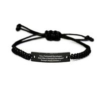 Developer Rope Bracelet Funny Quote Graduation Gifts from Men to Developer Friends