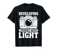Developing Stories with Light Vintage Camera Photography T-Shirt