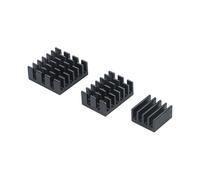Development Board Heat Sink Blocks Aluminum Finned Pieces with Thermal Adhesive for Quiet Chip Cooling Project Builds Heatsink Chip Sink Thermal Pad Board Radiator Passive Block Maker Project Cooling