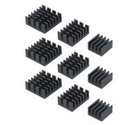 Development Board Heat Sink Blocks Aluminum Finned Pieces with Thermal Adhesive for Quiet Chip Cooling Project Builds Heatsink Chip Sink Thermal Pad Board Radiator Passive Block Maker Project Cooling