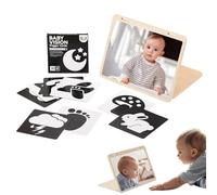 Developmental Play Set | Funny Kids Mirror Toy with Cards | Portable Preschool Educational Activity, Early Learning Supplies for Home, Travel, School