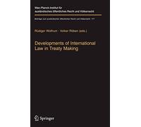 Wolfrum - Developments of International Law in Treaty Making - New har - N555z