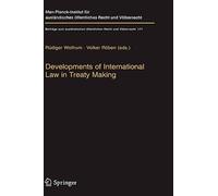 Developments of International Law in Treaty Making, Hardcover by Wolfrum, Rud...