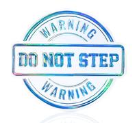devembr Snowboard Stomp Pads, Funny Stomp Pad Snowboarding with 3D Design, PVC Material, Warning Laser