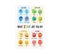 DEVENALSA Children's emotional charts Educational Emotional Poster Corner Classroom Decorations For Preschool Teachers, Educational Posters For Classroom 2 Unframe-style08x12inch(20x30cm)