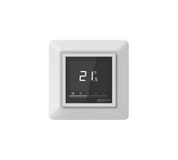 Devi Timer Thermostat 140F1055 with Single Frame WS Room Thermostat / Clock Thermostat 5703466243152