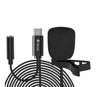 Devia USB-C Wired Lavalier Microphone HD Recording with Clip and Cable