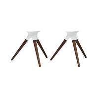 Devialet Treepod Phantom I Stands (Pair) White with Dark Wood Legs