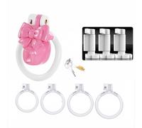 Device Chastity Plastic for Men, Cage Cock Lock Lightweight, Male BDSM Bondage Couples Intimate Play Accessory Belt Resin
