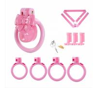 Device Chastity Plastic for Men, Cage Cock Lock Lightweight, Male BDSM Bondage Couples Intimate Play Accessory Belt Resin