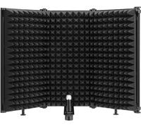 DEVICE OF URBAN INFOTECH Microphone Isolation shield Sound Proof Foam Vocal Booth Panel reflection filter for mic for Studio Recording Singing 3 Panel Filter