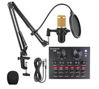 DEVICE OF URBAN INFOTECH Professional BM800 Studio Recording Condenser Microphone Set Full Audio Recorder Mike Setup for Karaoke Singing Dubbing Podcasting Live Streaming (MIC Set with V8)