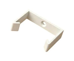 Device Power Brick Holder Mounting Bracket with Hook Arms, White | 3D Printer Mounting Bracket with Fixed Placement Design for Clean and Cable Routing and Wall Hole