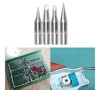 Device Series Soldering Iron Tips Set Professional 4 Oxygenfree Copper Replaceable Welding Power for Electronic Repairs DIY Projects Plus of Heads T12 Soldering Applications