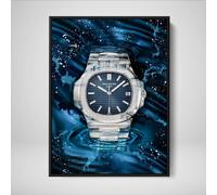 DEVICI Patek Philippe Nautilus Perception inspired Framed Canvas Art - Motivational Wall Watches For Men Inspirational Posters & Prints, 28 X 40 INCHES