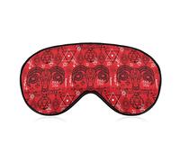 Devil and Death Symbols Sleep Eye Mask Soft Sleep Cover Blindfold Sleeping Mask Cover for Sleep Travel