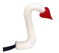 Devil Cosplay Costume Set, complete outfit with devil horn headband and devil tail, decorative party accessory for Halloween and carnival events，Red-A，Red and White-B