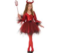 Devil Costume Girls Halloween Devils Fancy Dress Outfit Kids
