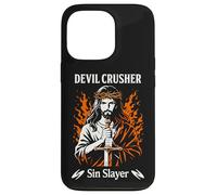 Devil Crusher Sin Slayer Jesus Spiritual Warfare Christian Case for iPhone 13 Pro