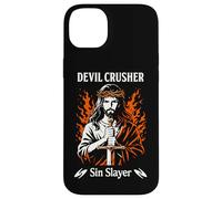 Devil Crusher Sin Slayer Jesus Spiritual Warfare Christian Case for iPhone 14 Plus