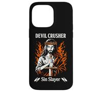 Devil Crusher Sin Slayer Jesus Spiritual Warfare Christian Case for iPhone 14 Pro Max